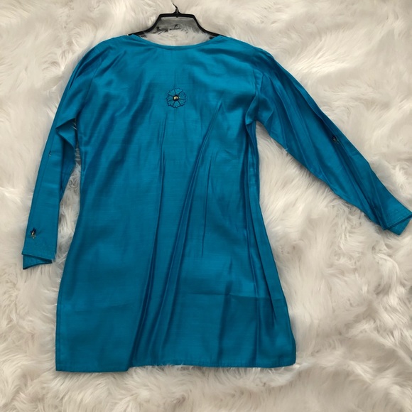 Turquoise Tunic (Indian style) - Picture 6 of 10